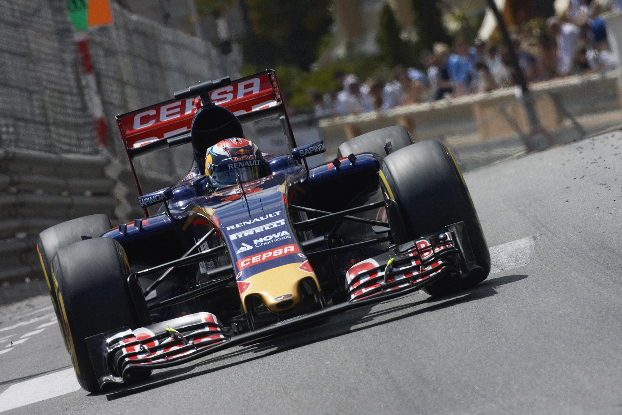 Max Verstappen behind the wheel of his Toro Rosso in 2015