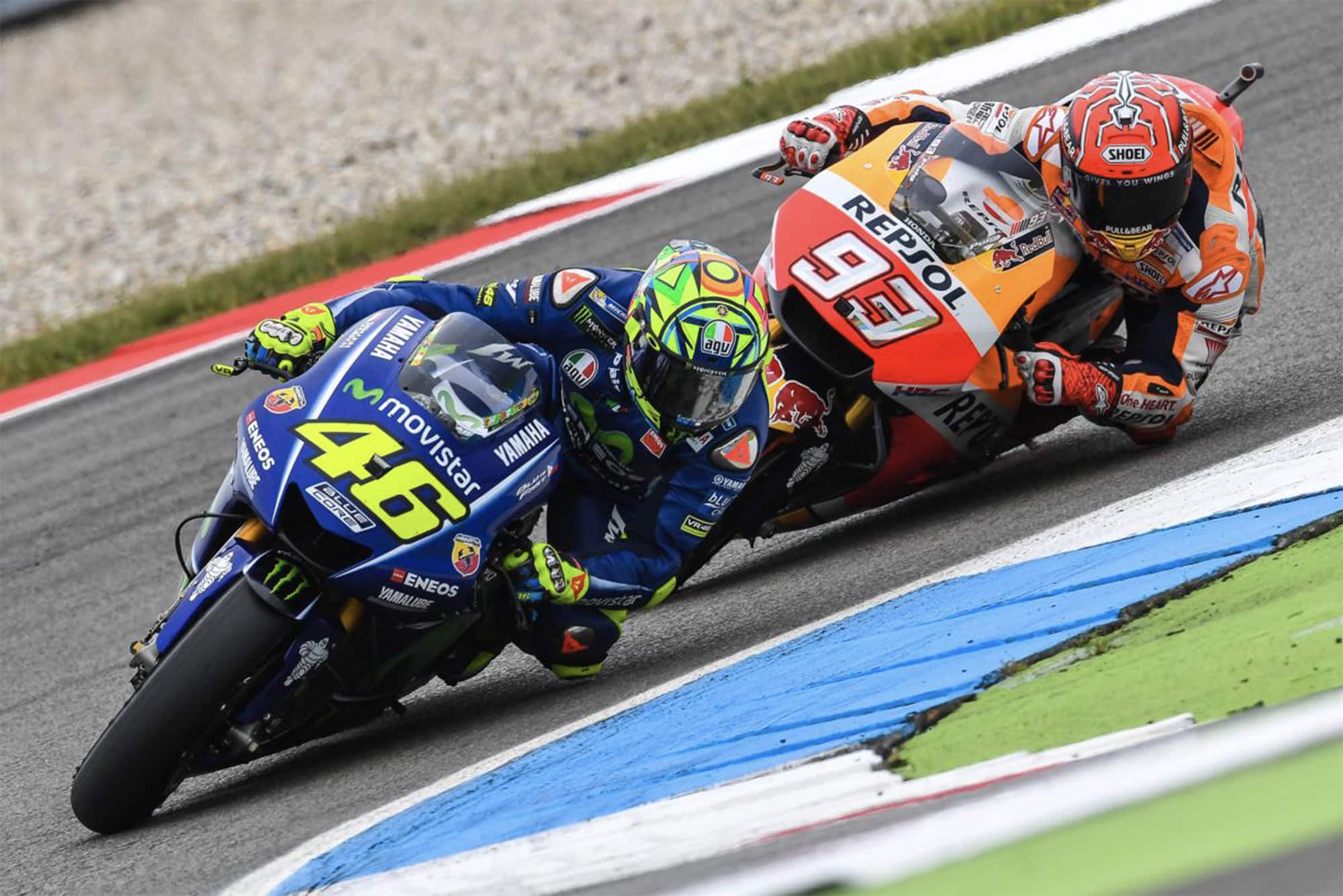 Valentino Rossi and Marc Marquez