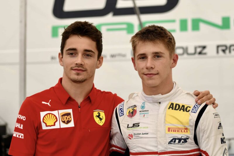 Charles Leclerc with Arthur Leclerc