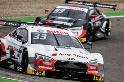 Rene Rast in his Audi RS5 DTM at the 2019 DTM Hockenheim round