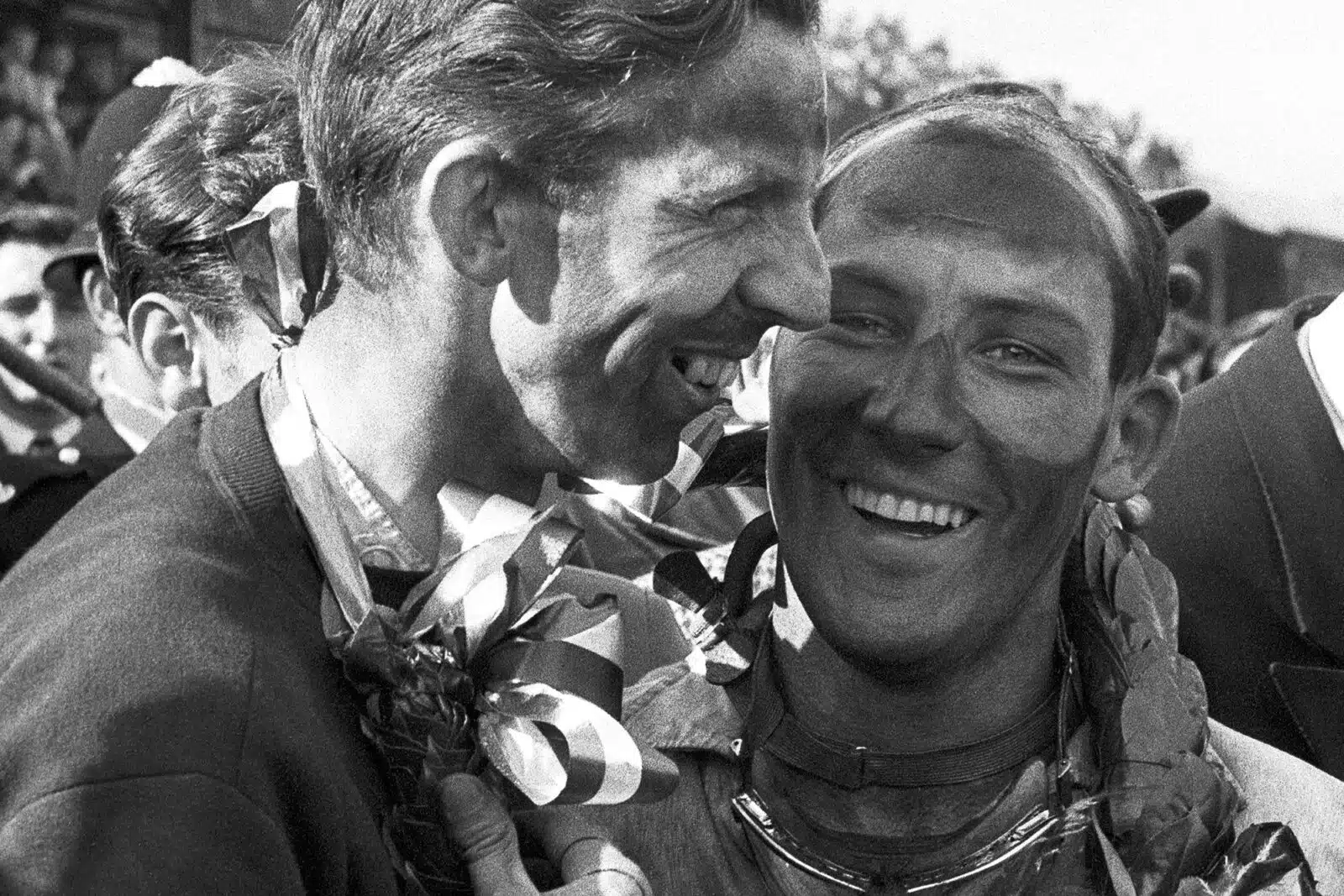 Stirling Moss with Tony Brooks