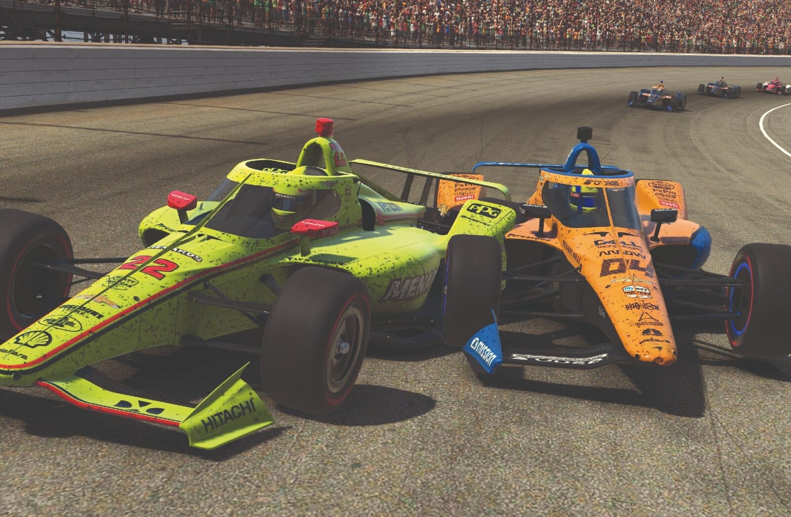 Simon Pagenaud and Lando Norris