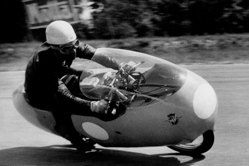 Carlo Ubbiali at Monza in 1957