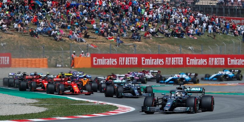 Start of the 2019 Spanish GP