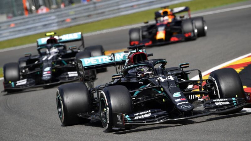 Hamilton, Bottas, Verstappen, 2020 Belgian GP