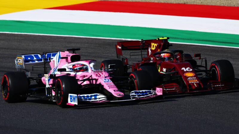 Sergio Perez, Charles Leclerc, 2020 Tuscan GP
