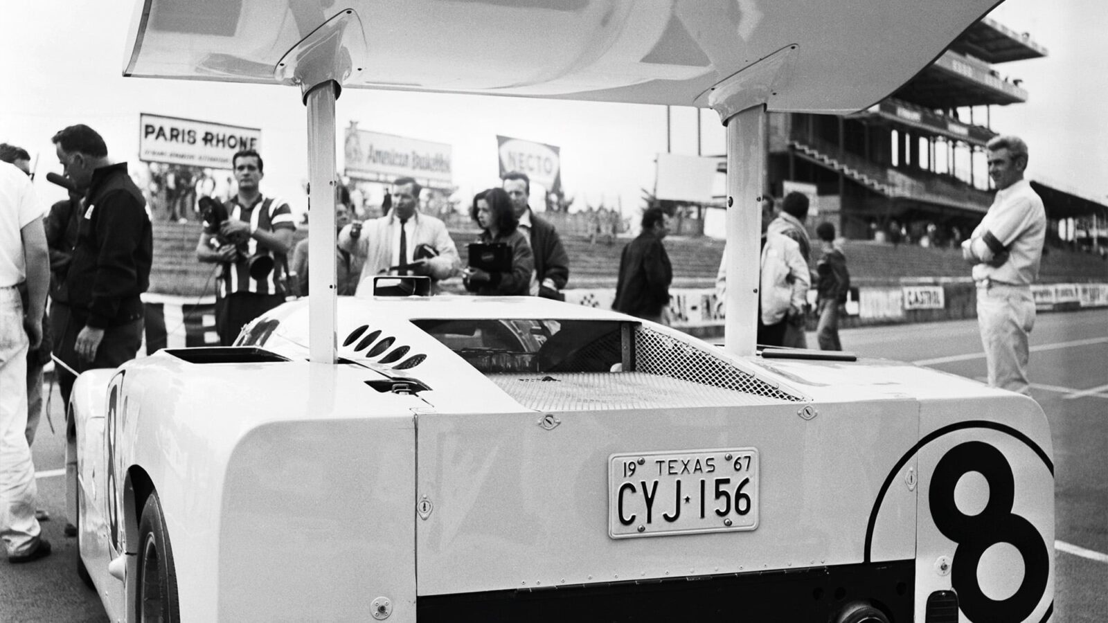 Rear shot of the Chaparral 2F