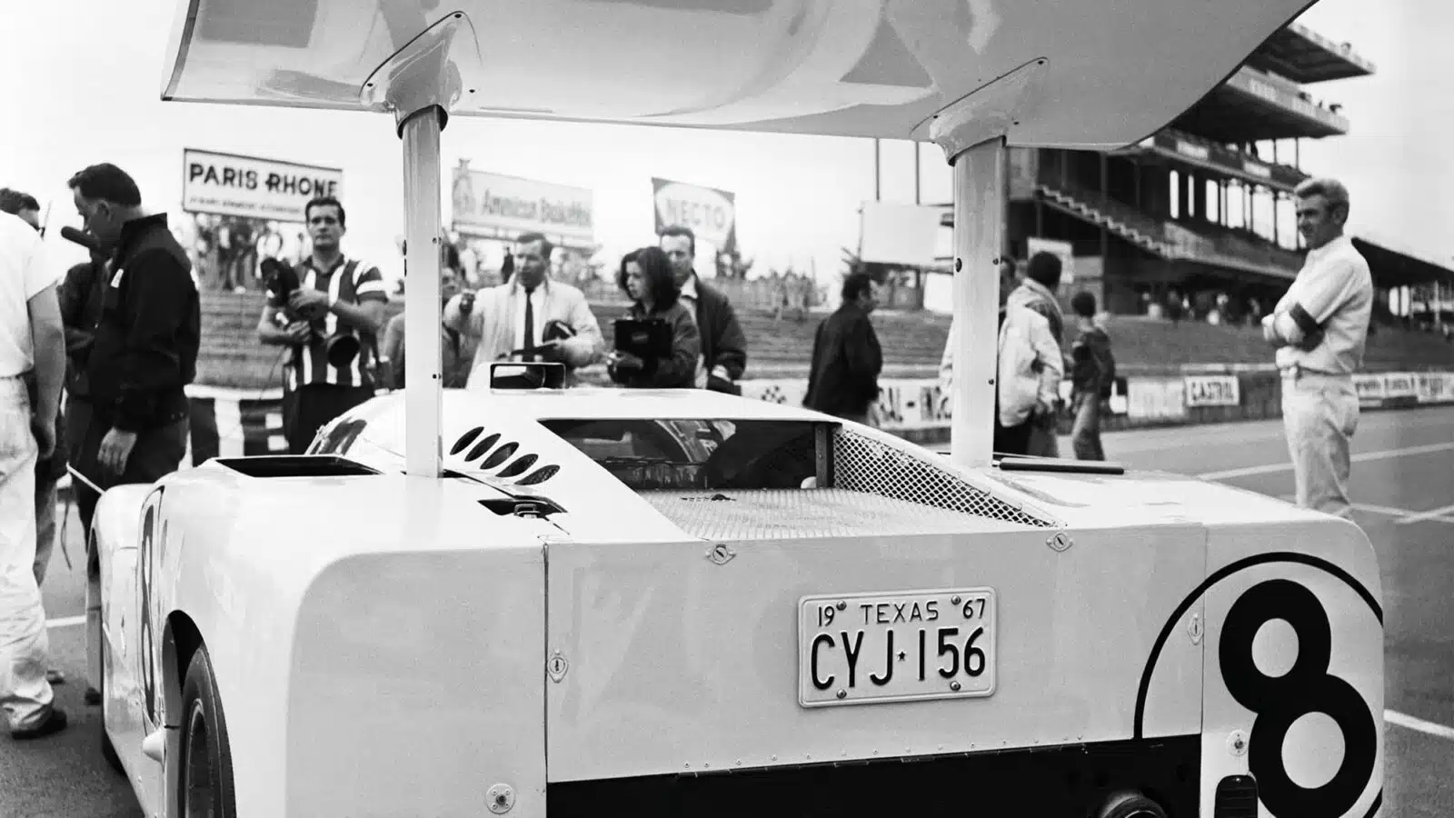 Rear shot of the Chaparral 2F