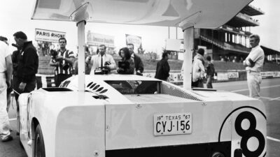 Rear shot of the Chaparral 2F