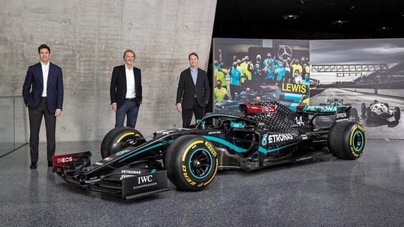 Toto Wolff Jim Ratcliffe and Ola Kallenius