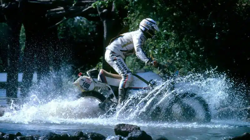 AUTO - RAID 1981 - PARIS ALGIERS DAKAR - PHOTO: DPPI MOTO - HUBERT AURIOL (FRA) / BMW GS 800 - ACTION - WINNER