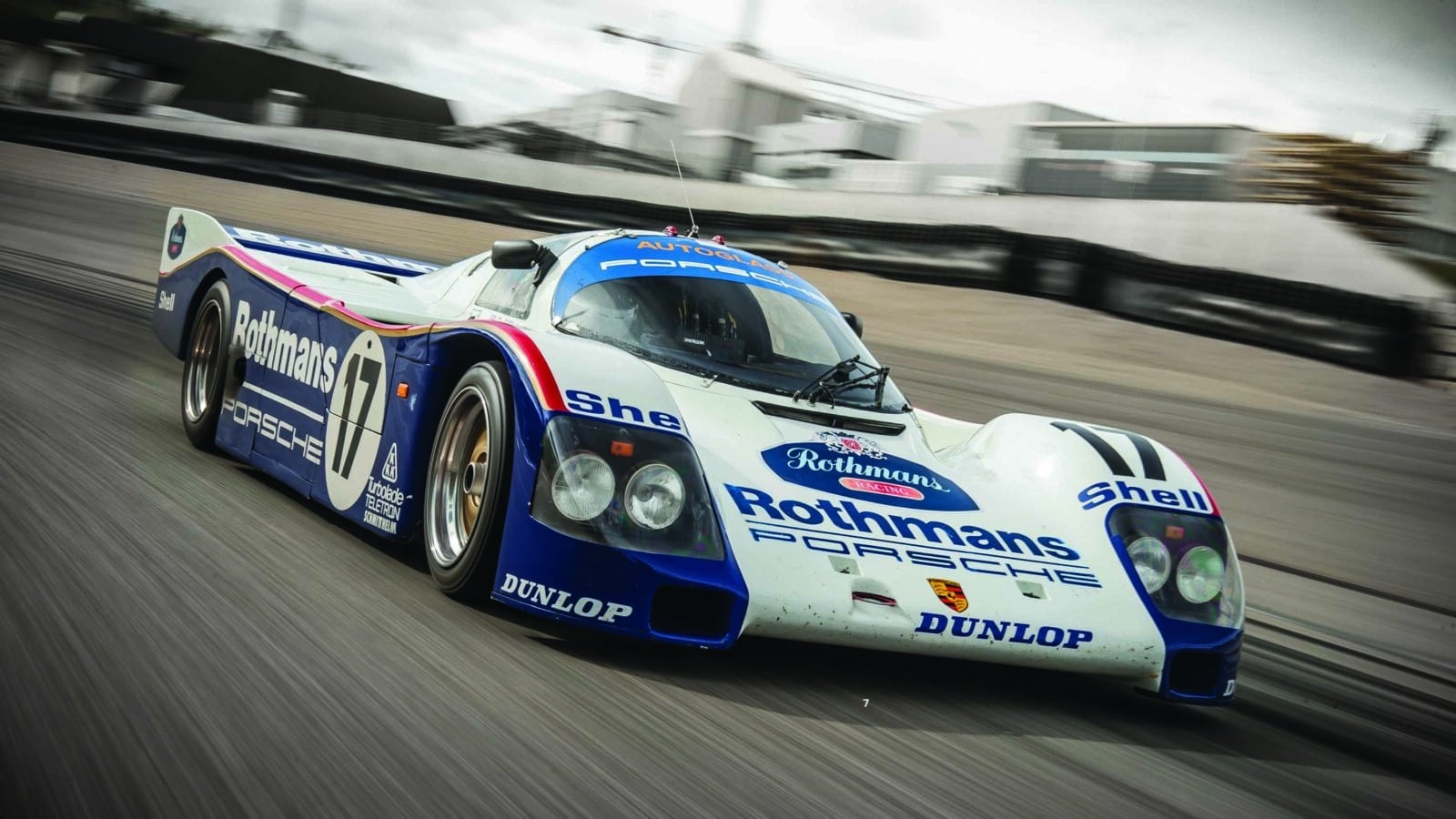 Porsche 962 on track at Silverstone