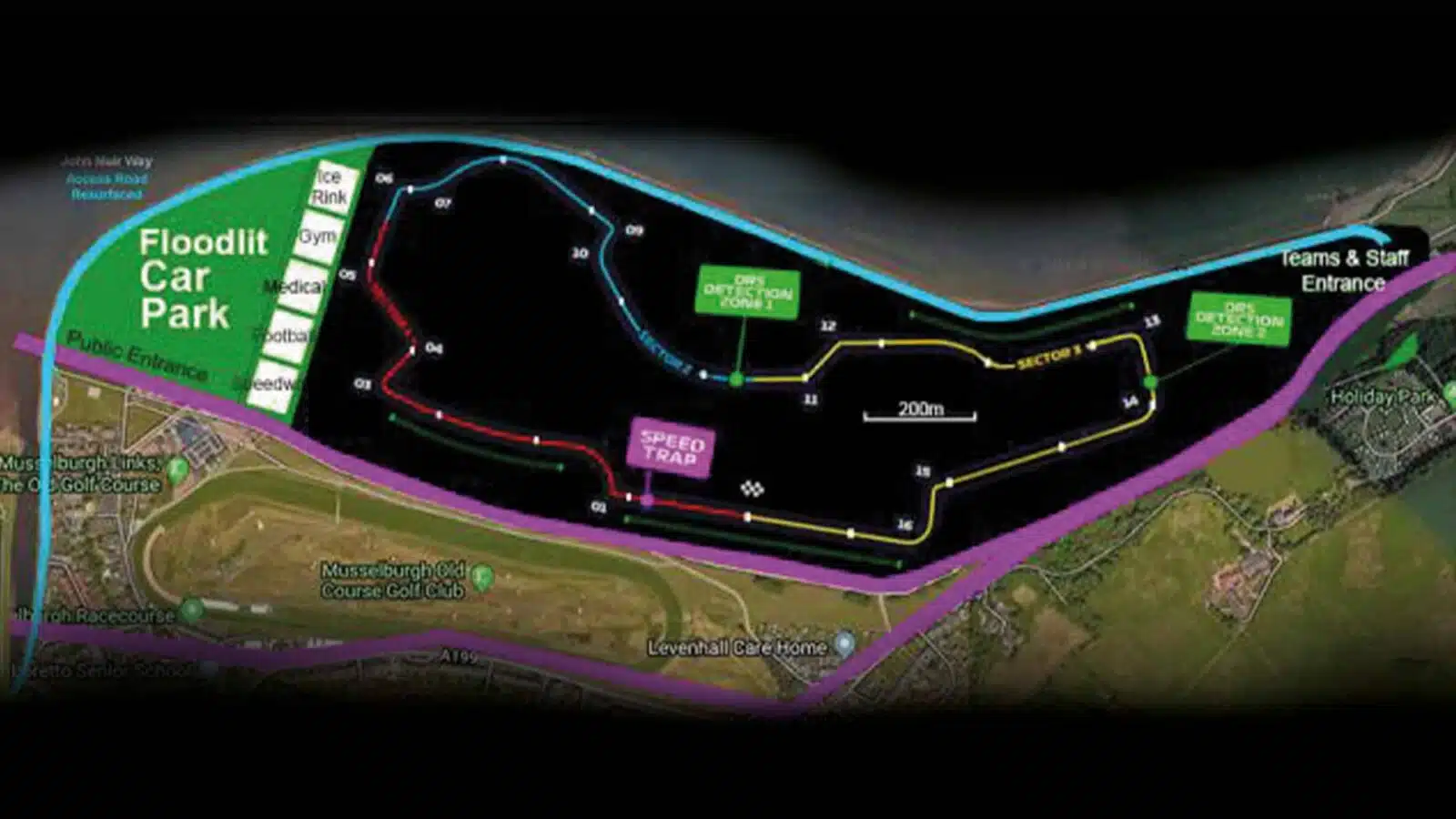 Proposed Musselburgh Lagoons race track