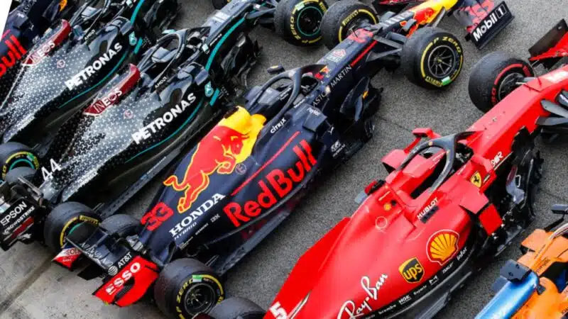RB16, 2020 Belgian GP parc ferme