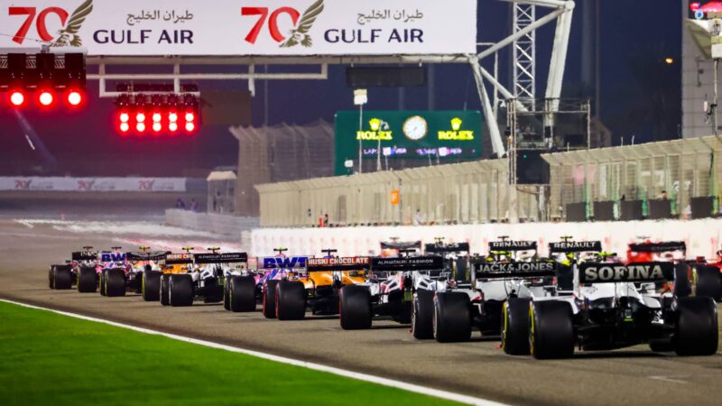 Start of Sakhir GP 2020