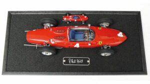 Phil Hill signed Ferrari model
