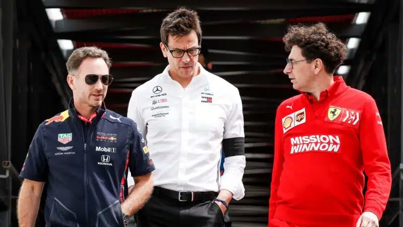 HORNER Christian (gbr), Team Principal of Aston Martin Red Bull Racing, WOLFF Toto (aut), Team Principal & CEO Mercedes AMG F1 GP, BINOTTO Mattia (ita), Team Principal & Technical Director of the Scuderia Ferrari, portrait during the 2019 Formula One World Championship, Grand Prix of Monaco from on May 23 to 26 in Monaco - Photo Florent Gooden / DPPI