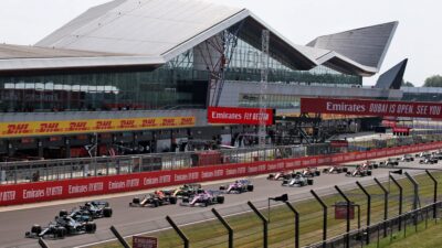 Start of the 2021 F1 70th anniversary Grand prix