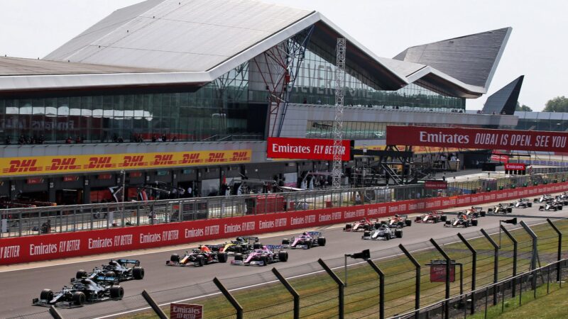 Start of the 2021 F1 70th anniversary Grand prix