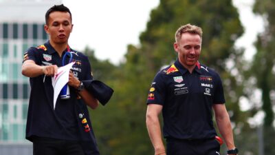 Alex Albon and Patrick Harding