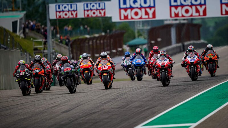 MotoGP start at the Sachsenring 2021
