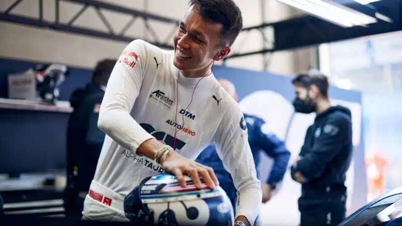 Alex Albon in DTM garage 2021