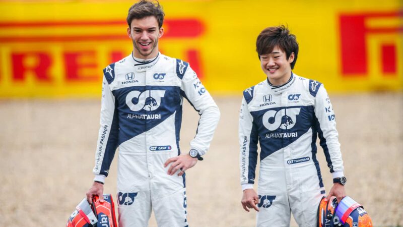 Pierre Gasly and Yuki Tsunoda