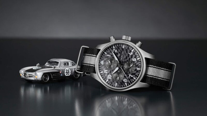 IWC Watch with mercedes 300SL model