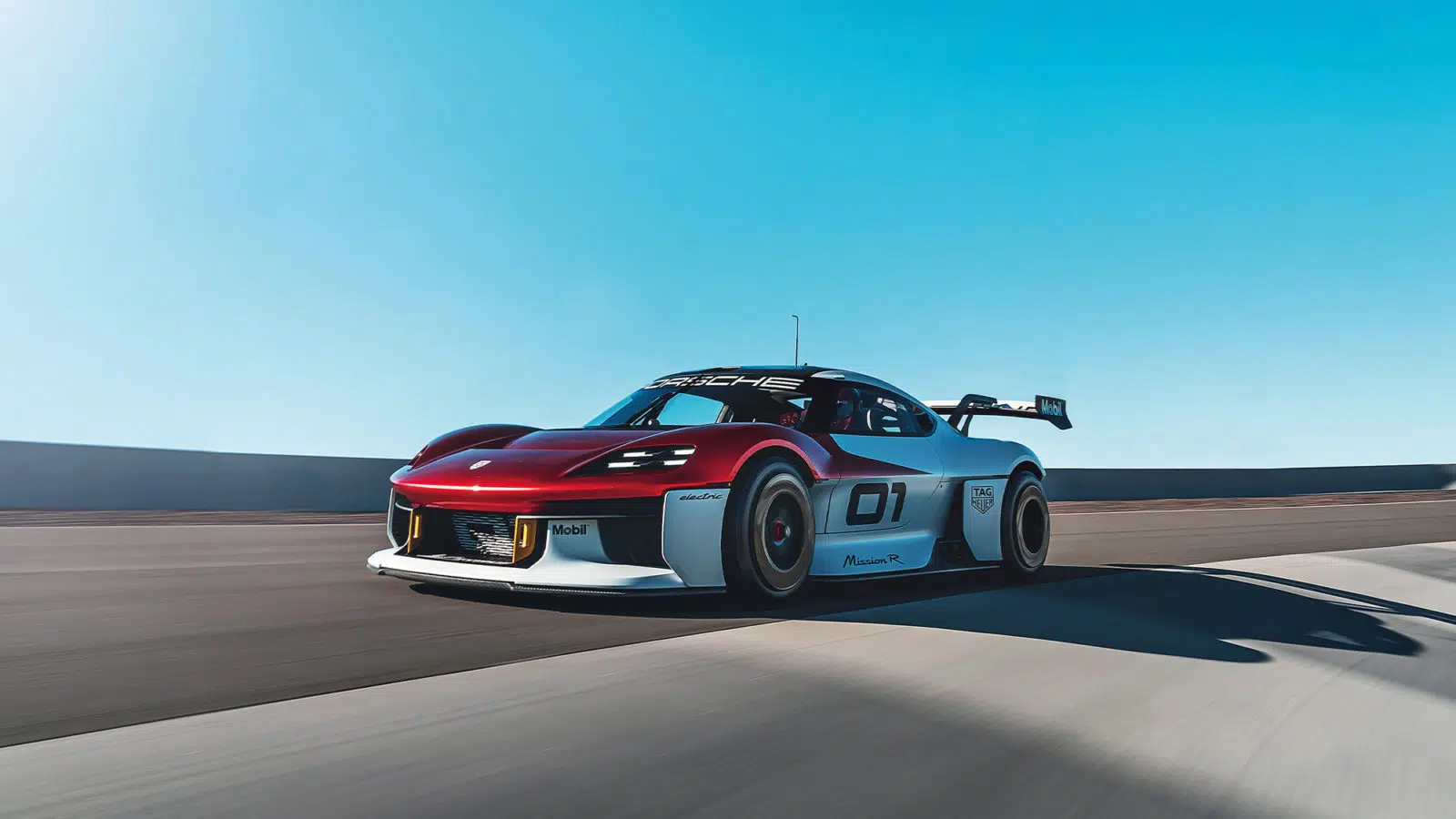 Porsche Mission R on track