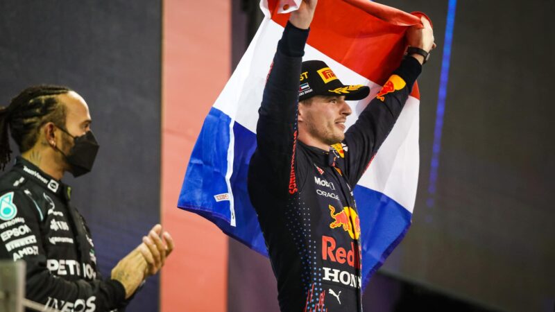 Lewis Hamilton Max Verstappen Abu Dhabi podium