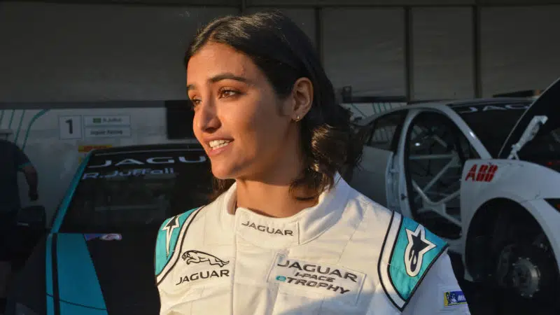 Reema Juffali in Jaguar I-Pace trophy