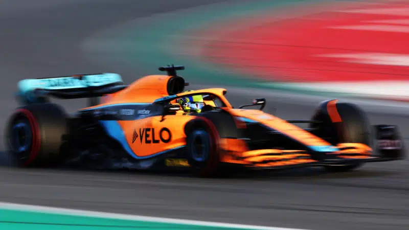 Lando Norris, 2022 F1 testing