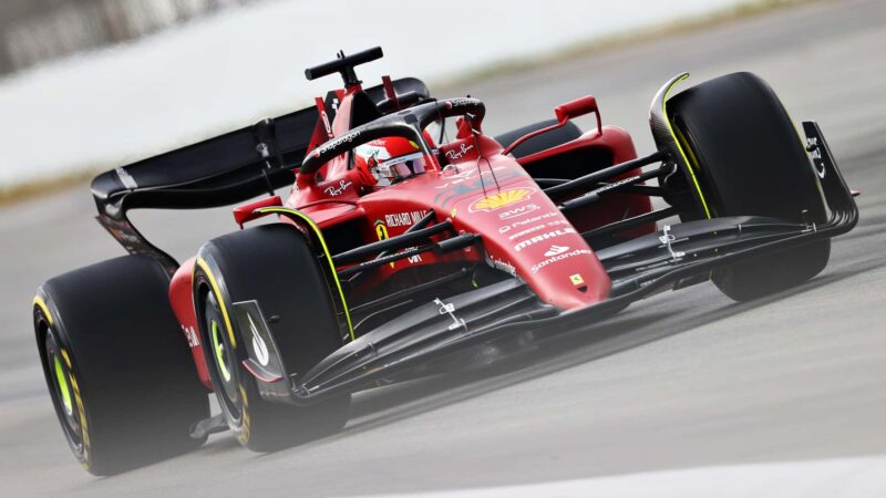 Charles Leclerc in Ferrari F1-75