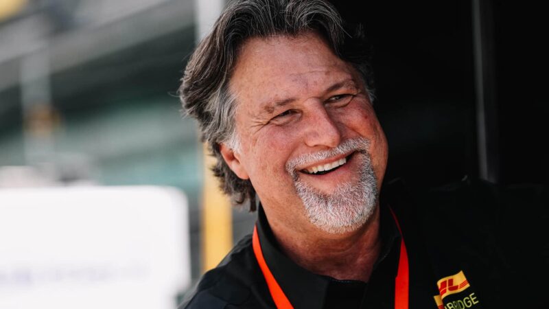 Michael Andretti pitwall portrait