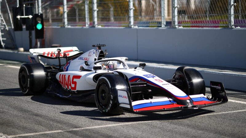 Nikita Mazepin, 2022 F1 testing