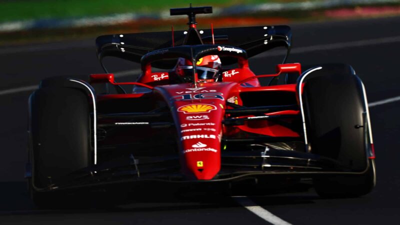 Charles Leclerc in the 2022 Australian GP
