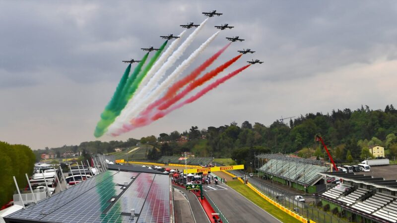 Imola flypast ahead of Emilia Romagna GP