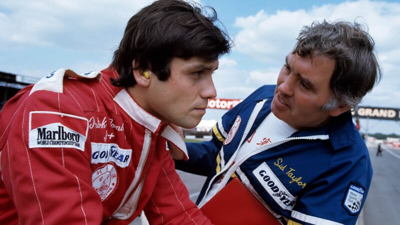 Sid Taylor with Patrick Tambay
