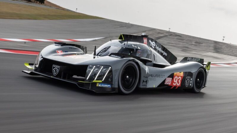 Peugeot 9X8 Le Mans Hypercar in testing