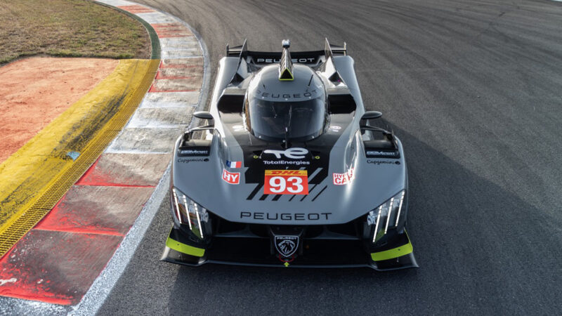 Peugeot 9X8 Le Mans Hypercar in testing