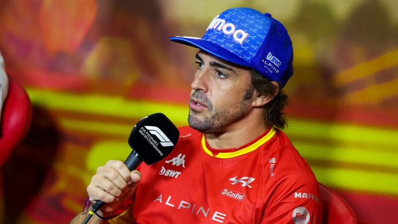 ALONSO Fernando (spa), Alpine F1 Team A522, portrait, press conference during the Formula 1 Pirelli Grand Premio de Espana 2022, 6th round of the 2022 FIA Formula One World Championship, on the Circuit de Barcelona-Catalunya, from May 20 to 22, 2022 in Montmelo, Spain - Photo Florent Gooden / DPPI