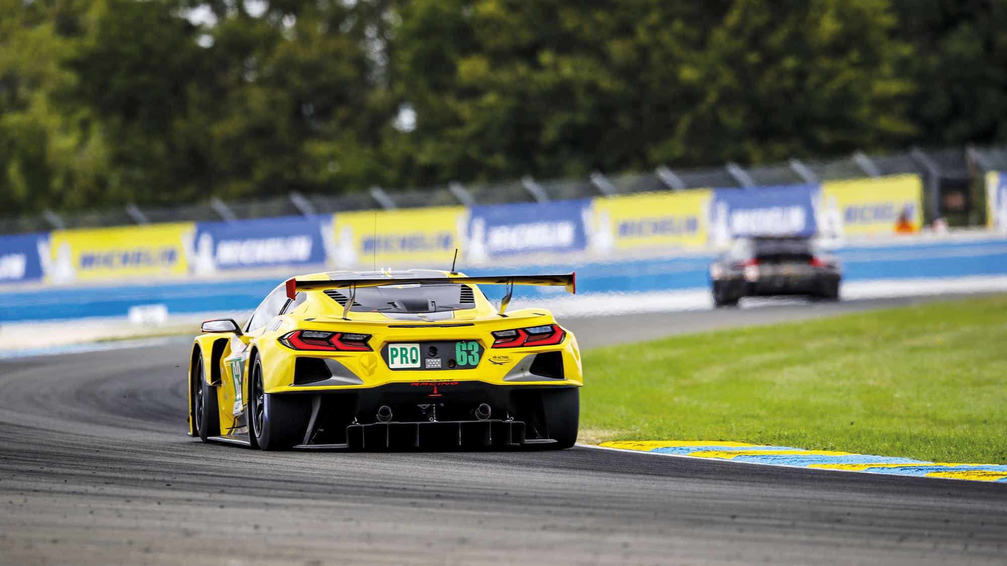 Chevrolet Corvette in Porsche Curves at Le Mans