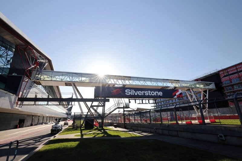 Bridge over Silverstone start-finish straight