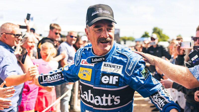 Nigel Mansell at 2022 Goodwood Festival of Speed