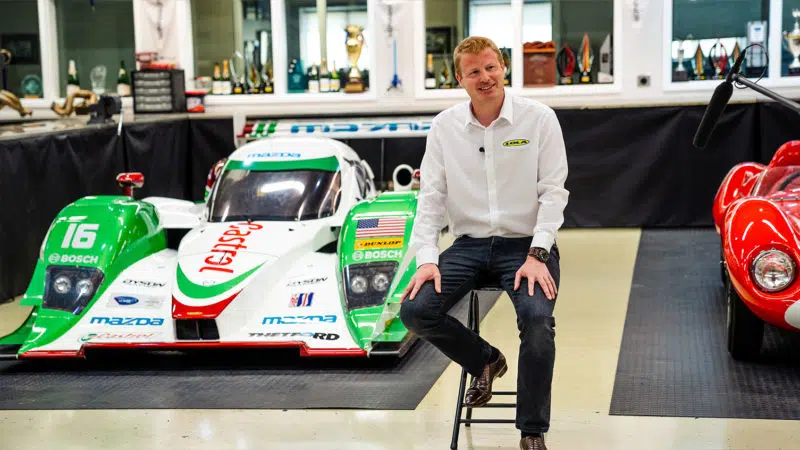 Till Bechtolsheimer with Lola LMP1 car