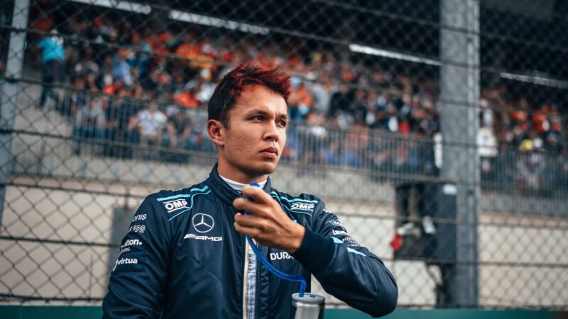 Williams driver Alex Albon at the 2022 Austrian GP