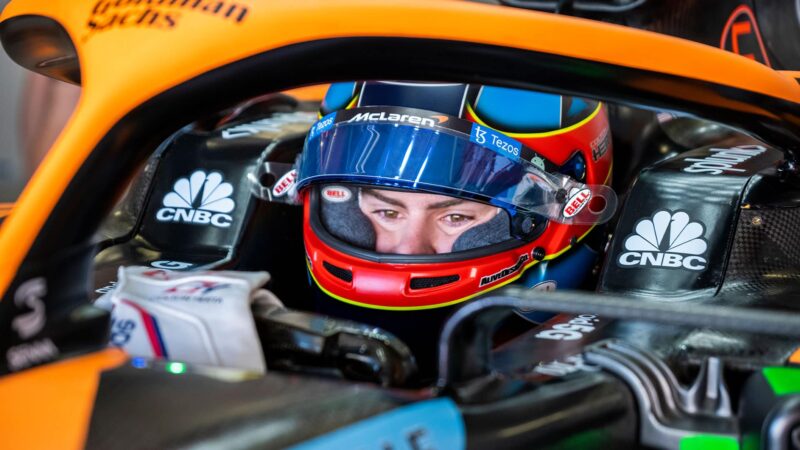 Colton Herta testing McLaren F1 team, 2022