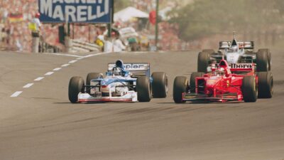 B-Damon-Hill-driving-for-Arrows-at-the-1997-Hungarian-GP