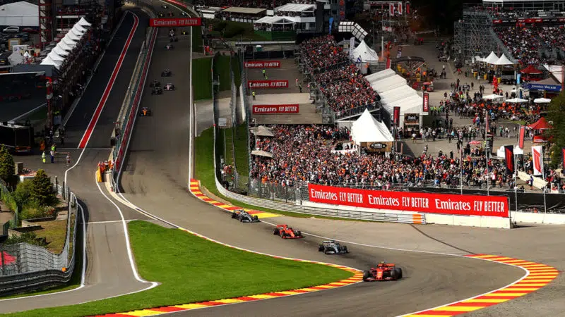 F1-cars-head-through-Eau-Rouge-at-the-2017-belgian-GP