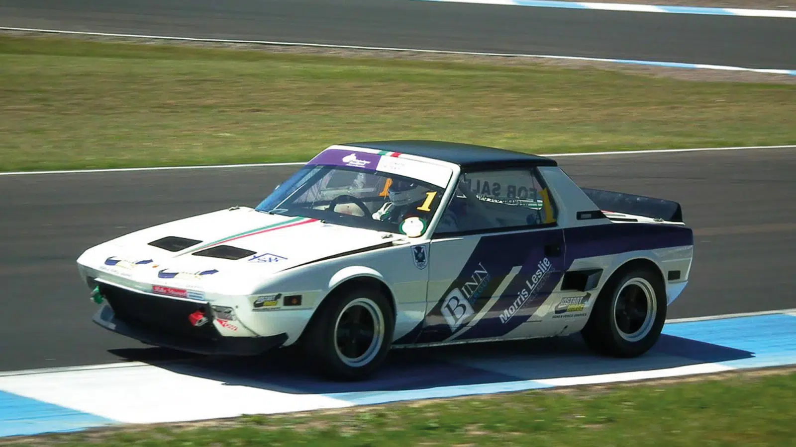 Fiat X1 9 racing car on track
